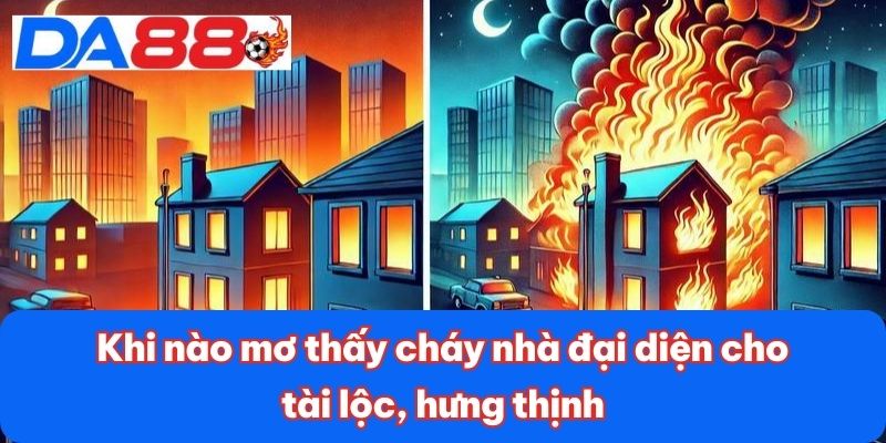 Mơ Cháy Nhà - Các Con Số Liên Quan Có Tỷ Lệ Trúng Cao 3 Khi nào mơ thấy cháy nhà đại diện cho tài lộc, hưng thịnh